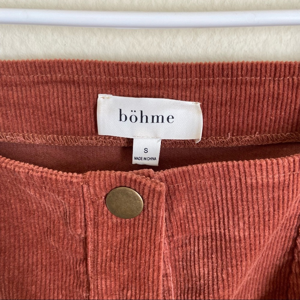 SOLD NWOT Bohme rust corduroy dress - Picture 6 of 7